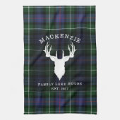 Tartan Pset Clan MacKenzie Family Lake House Theedoek (Verticaal)