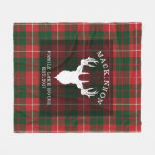 Tartan Pset Clan MacKinnon Family Lake House Fleece Deken (Voorkant (Horizontaal))
