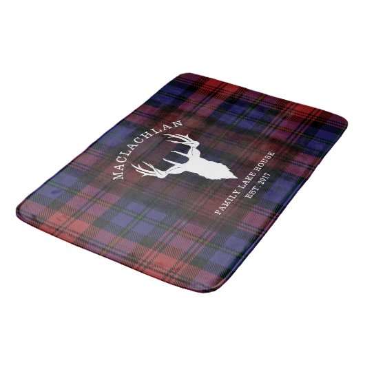 Tartan Pset Clan MacLachlan Familie Lake House Badmat (Gekanteld)