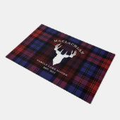 Tartan Pset Clan MacLachlan Familie Lake House Deurmat (Schuin)