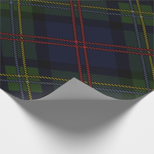 Tartan Pset Clan Malcolm Scottish Pattern Cadeaupapier (Hoek)