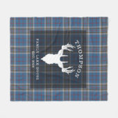 Tartan Pset Clan Thompson Family Lake House Fleece Deken (Voorkant (Horizontaal))