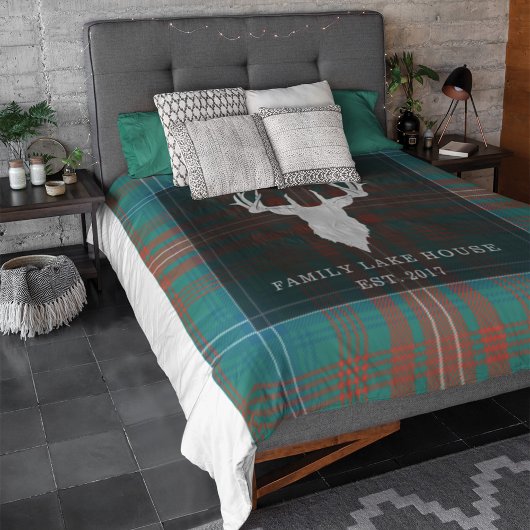 Tartan Pset Clan Wilson Family Lake House Sherpa Deken