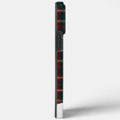 Tartan Pset Elegant Script Blue Name Case-Mate iPhone Case (Achterkant / Rechts)