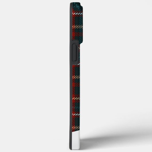 Tartan Pset Elegant Script Blue Name Case-Mate iPhone Case (Achterkant / Rechts)