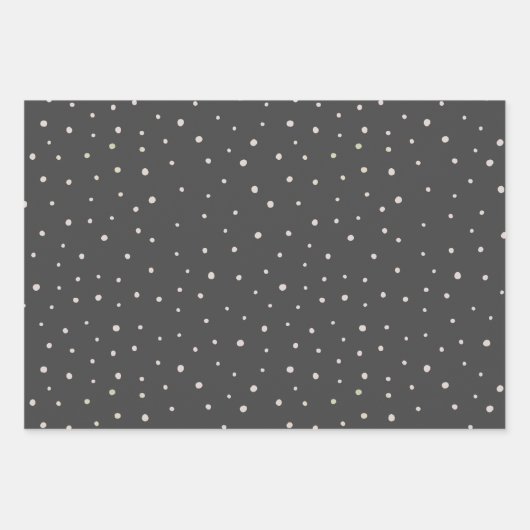 Tartan Pset en Snowflake Monochroom Inpakpapier Vel (Voorkant 3)