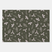 Tartan Pset Farmhouse Green en Brown Inpakpapier Vel (Voorkant 3)