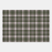 Tartan Pset Farmhouse Green en Brown Inpakpapier Vel (Voorkant)