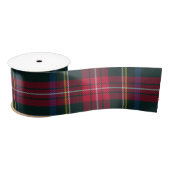 Tartan Pset Green Red Satijnen Lint (Spoel)
