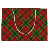Tartan Pset Holiday Festive Kerstmis Large Cadeautasje (Achterkant)