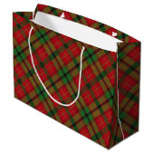 Tartan Pset Holiday Festive Kerstmis Large Cadeautasje (Achterkant Gekanteld)