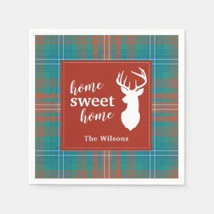 Tartan Pset Kerstmis Clan Wilson - Gepersonaliseer Servet