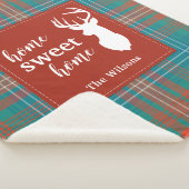 Tartan Pset Kerstmis Clan Wilson - Gepersonaliseer Sherpa Deken (3/4)