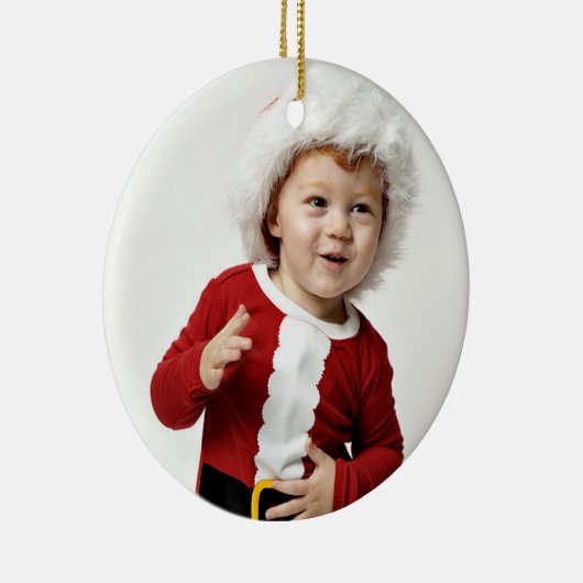 Tartan Pset-kerstversiering met jaar Keramisch Ornament (Rechts)