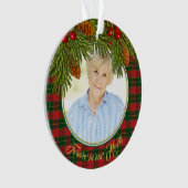 Tartan Pset Memorial FotoKerstmis Ornament (voorkant)