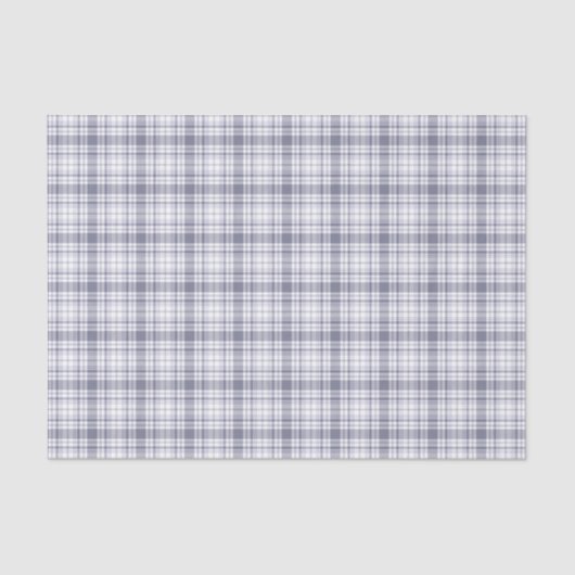 Tartan Pset Paars & White No. 61 Tissuepapier (Voorkant)