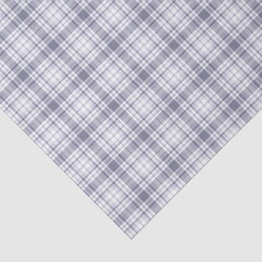 Tartan Pset Paars & White No. 61 Tissuepapier (Detail)