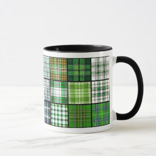 Tartan Pset Patchwork Mok