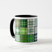 Tartan Pset Patchwork Mok (Voorkant links)