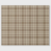 Tartan Pset Pattern Brown & Beige No. 70 Cadeaupapier (Vlak)