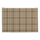 Tartan Pset Pattern Brown & Beige No. 70 Kussensloop (Achterkant-Rechts)
