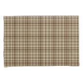 Tartan Pset Pattern Brown & Beige No. 70 Kussensloop (Voorkant-Rechts)