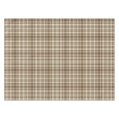 Tartan Pset Pattern Brown & Beige No. 70 Tafelkleed (Voorkant (Horizontaal))