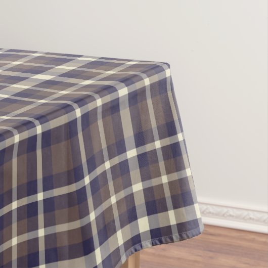 Tartan Pset Pattern Brown, Blue & Beige No. 69 Tafelkleed (Voorbeeld)