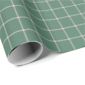 Tartan Pset Pattern Green & Beige No. 72 Cadeaupapier (Rol Hoek)