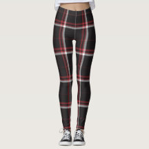 Tartan Pset Pattern Red Black White Striped