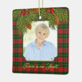 Tartan Pset Pine Boughs Memorial Keramisch Ornament (Links)