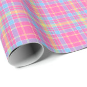 Tartan Pset Pink, Blue, Paars, Yellow No. 53 Cadeaupapier (Rol Hoek)