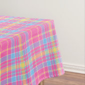 Tartan Pset Pink, Blue, Paars, Yellow No. 53 Tafelkleed (Voorbeeld)