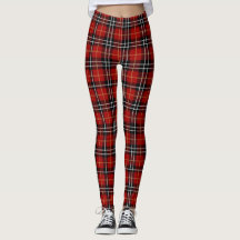 Tartan Pset Red, Black, White en Gold Kerstmis