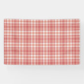Tartan Pset Red, Oranje & White No. 64 Spandoek (Horizontaal)