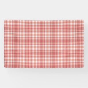 Tartan Pset Red, Oranje & White No. 64 Spandoek