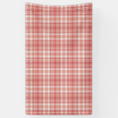 Tartan Pset Red, Oranje & White No. 64 Spandoek (Verticaal)