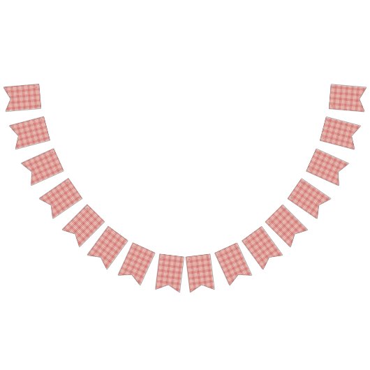 Tartan Pset Red, Oranje & White No. 64 Vlaggetjes (Alle)