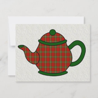 Tartan Pset Teapot V5 Tea Kaart