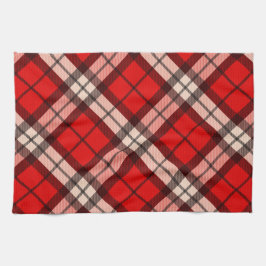 Tartan Red Plaid keukenhanddoek