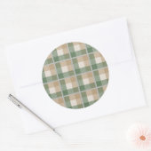 Tartan Ronde Sticker (Envelop)