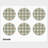 Tartan Ronde Sticker (Vel)