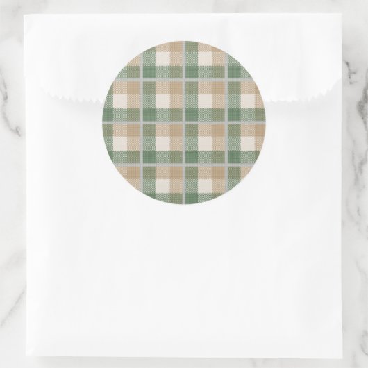 Tartan Ronde Sticker (Tas)