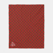 Tartan Rood Schots Kerstmis Fleece Deken (Voorkant)