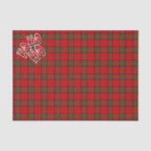 Tartan Rood Schots Kerstmis Tissuepapier (Voorkant)