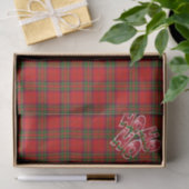 Tartan Rood Schots Kerstmis Tissuepapier (Geschenk)