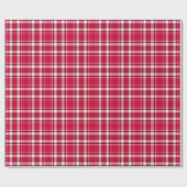 Tartan - rood-wit-zwart cadeaupapier (Vlak)