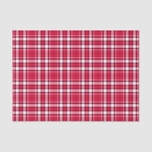 Tartan - Rood Wit Zwart Tissuepapier (Voorkant)