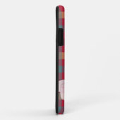 Tartan roodgele iPhone Case (Achterkant/rechts)
