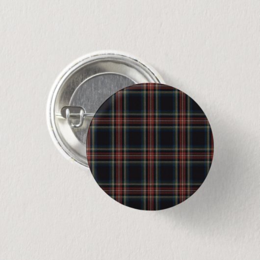 Tartan Round Button (Voorkant /achterkant)
